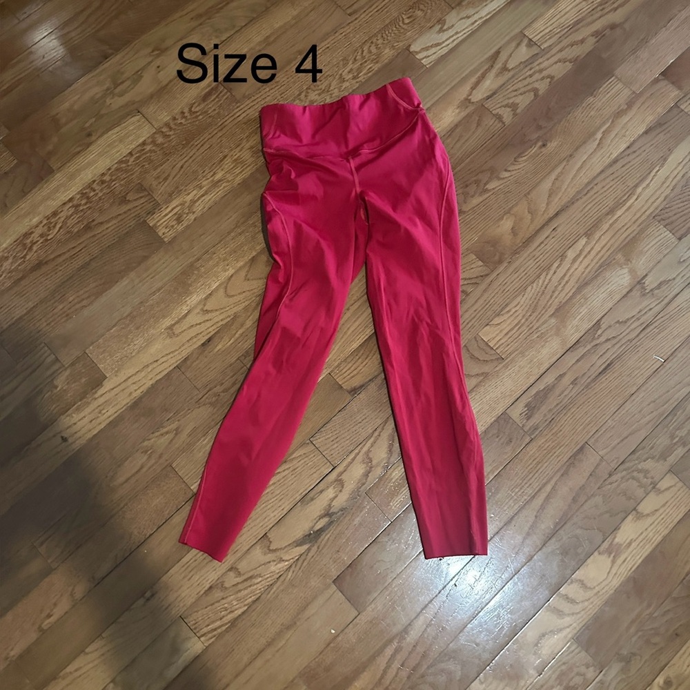 Lululemon Red Leggings